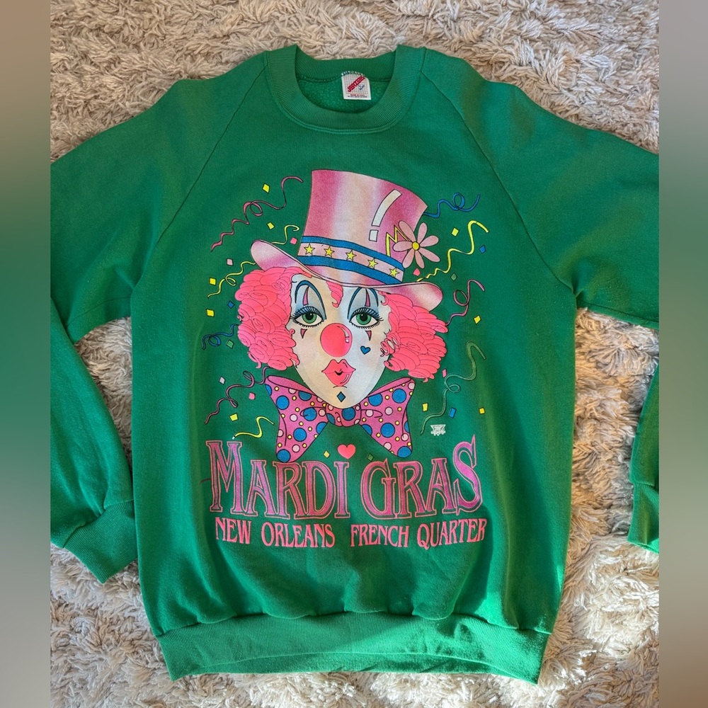 Vintage Mardi Gras Sweater